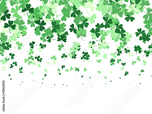 Background with clover leav...