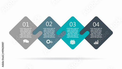 Infographic design template with place for your data. Vector illustration.