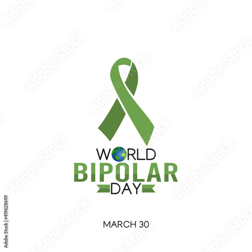 vector graphic of world bipolar day good for world bipolar day celebration. flat design. flyer design.flat illustration.