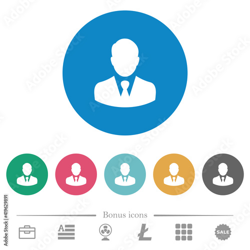 Businessman avatar flat round icons Free Download Businessman avatar flat round icons - GFXLoad