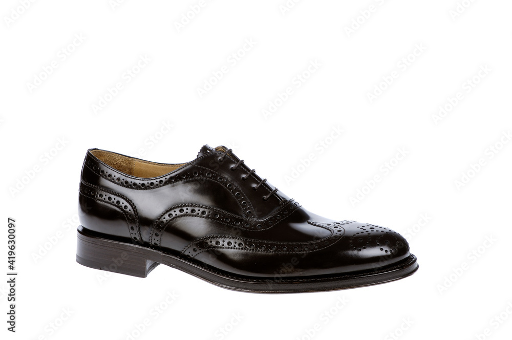 Elegant footwear personal accessory for men studio shoot Elegant footwear personal accessory for men studio shoot