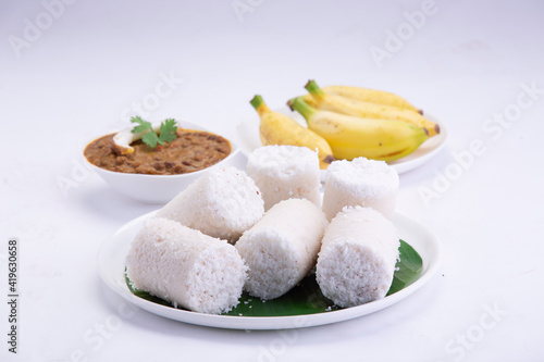 Puttu_white plate_white BG