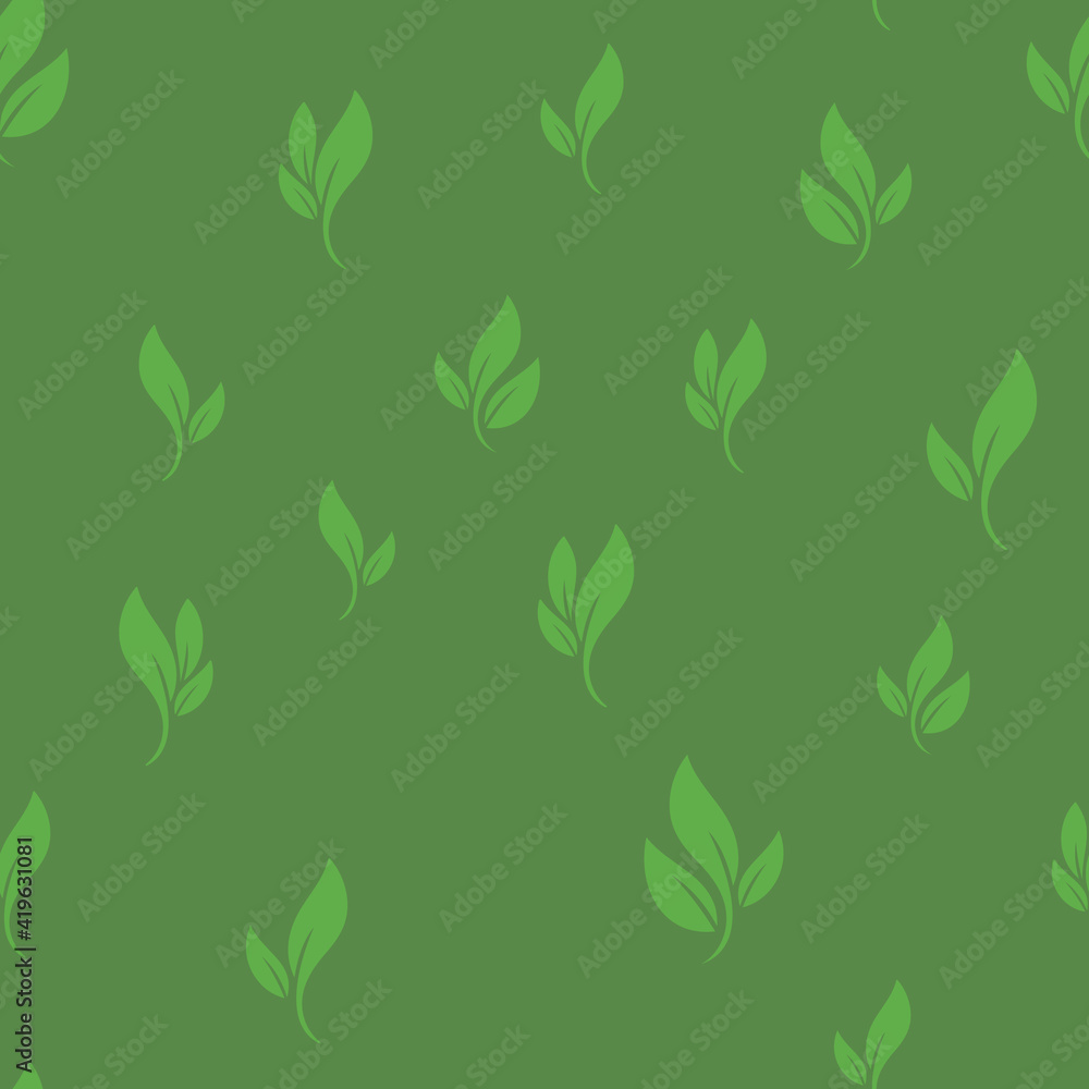 Leaves seamless pattern. Nature texture background. Leaf vector icon. Leaves seamless pattern. Nature texture background. Leaf vector icon.