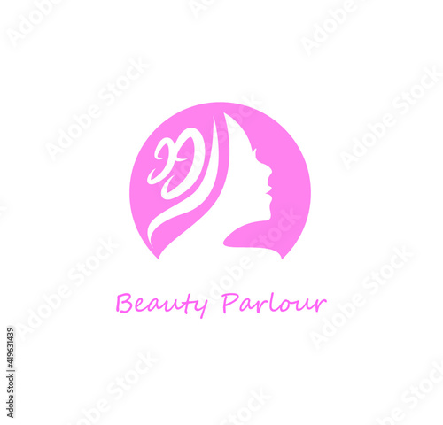 Beauty - salons logo design pink color