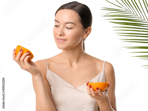 Beautiful young woman with ...