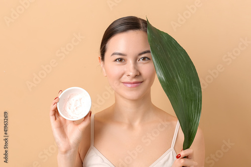 Beautiful young woman with ...