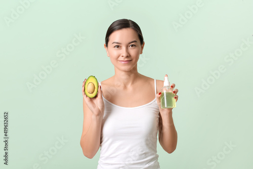 Beautiful young woman with ...