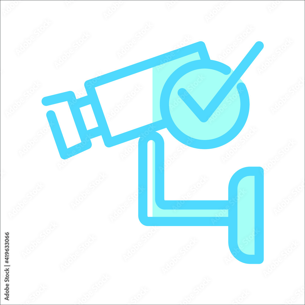 Illustration Vector graphic of cctv icon Illustration Vector graphic of cctv icon