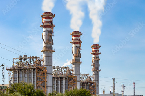 Petrochemical industry of Palos de la Frontera in Huelva, Andalucia, Spain