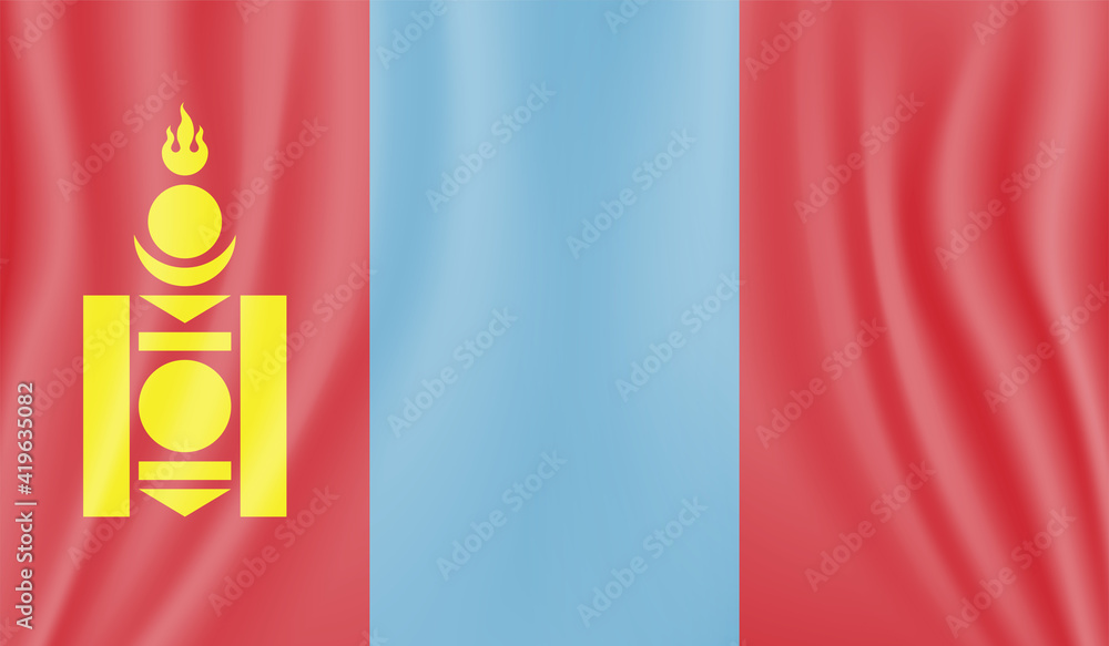 Flag of Mongolia with effect crumpled paper and grunge Flag of Mongolia with effect crumpled paper and grunge