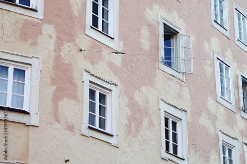 An old narrow street in Salzburg, Austria 