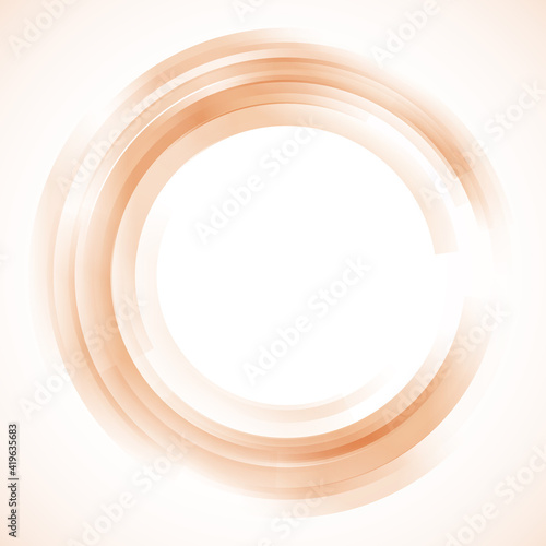 Geometric frame from circles, vector abstract background, wallpaper