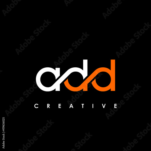 ADD Letter Initial Logo Design Template Vector Illustration