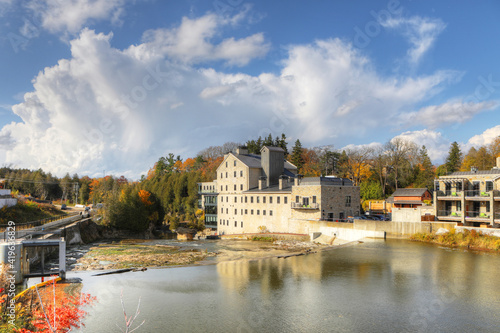 Elora, Ontario, Canada on a beautiful fall day