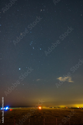 山口宇部空港で撮影したオリオン座とシリウス © 88Yashima