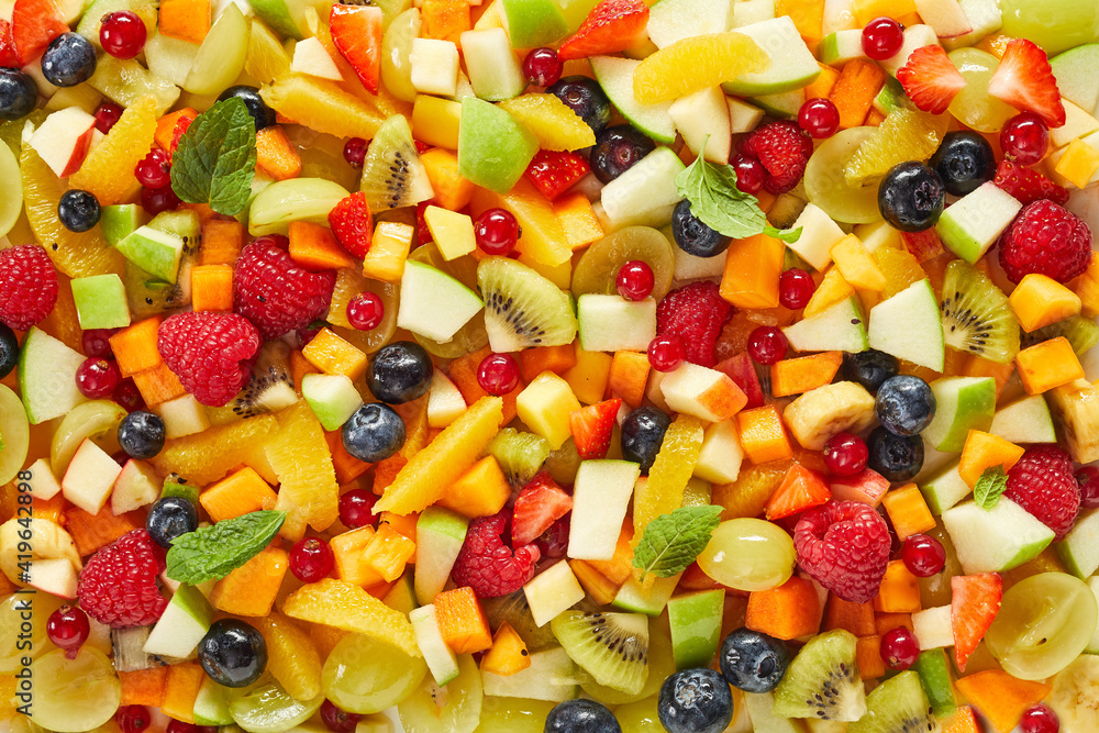 Background of assorted fruits and berries Background of assorted fruits and berries