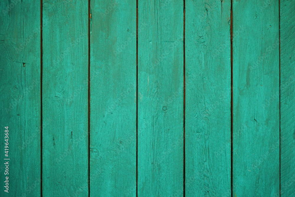 Wood texture with natural patterns. Wooden background painted with green paint.
Wood texture with natural patterns. Wooden background painted with green paint.