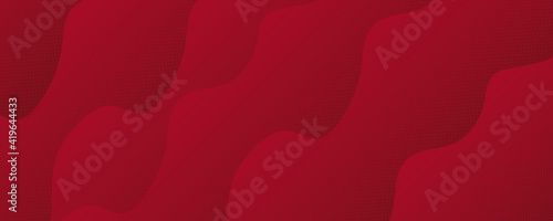 Red modern 3d wave background