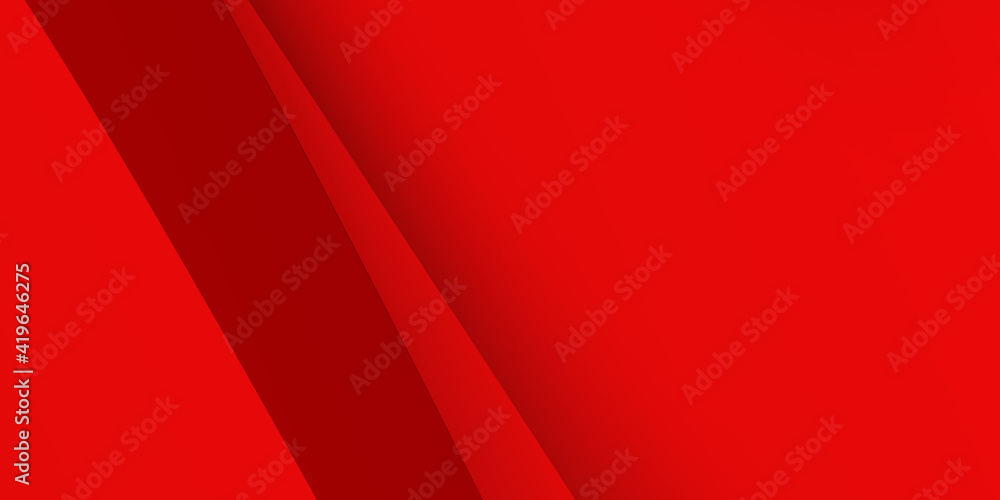 Abstract smooth wavy background with elegant curved red waves. Vector illustration 