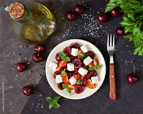 salad with cherry 