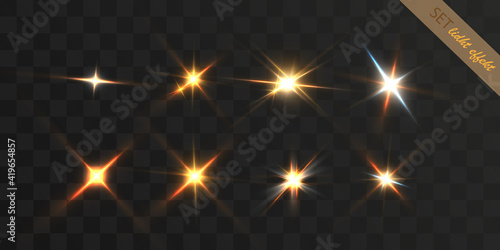  Illustration of Vector Lens Flare Effect. Transparent Vector Glow Lens Flare Ray Effect. Futuristic Interface Technology Infographic Template