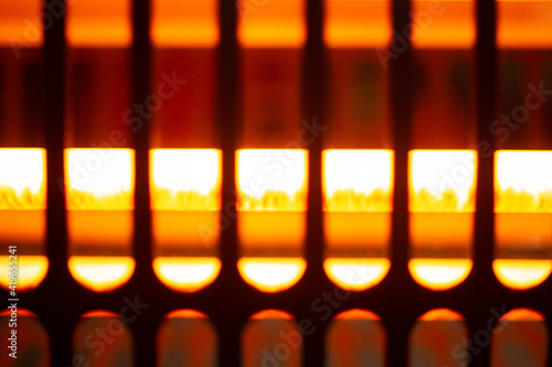 infrared heater in close-up