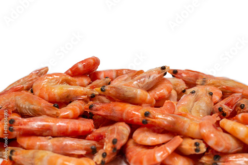 Shrimps isolated on a white background.