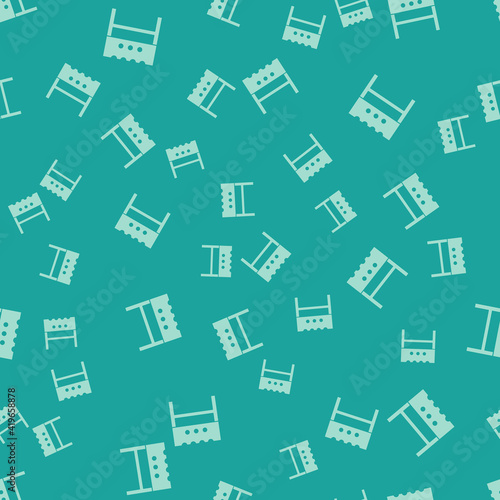 White BBQ brazier icon isolated on grey background. Square glass panels. Vector.