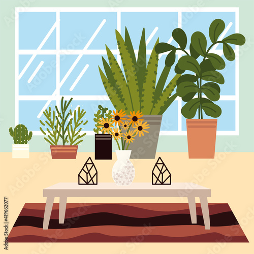 home interior plants