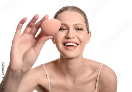 Beautiful young woman with ...