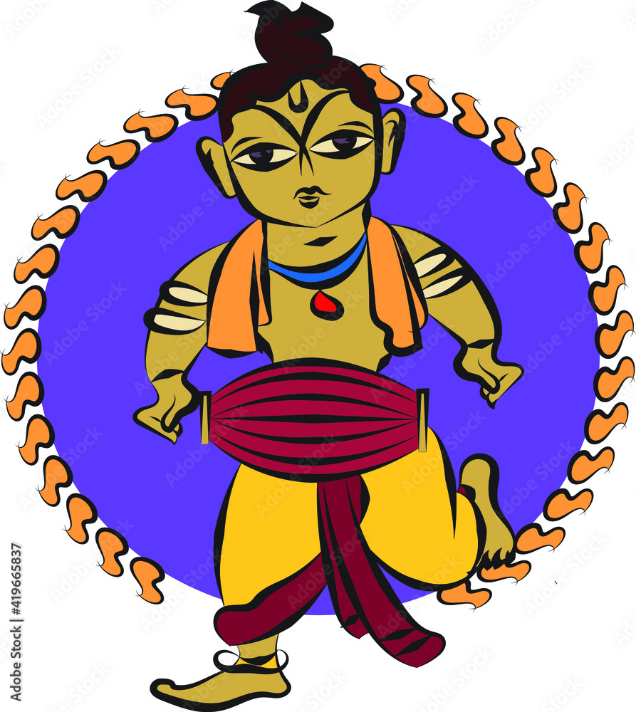 Lord's Gopika, Sevik, or servants in Indian mythology. who serves God