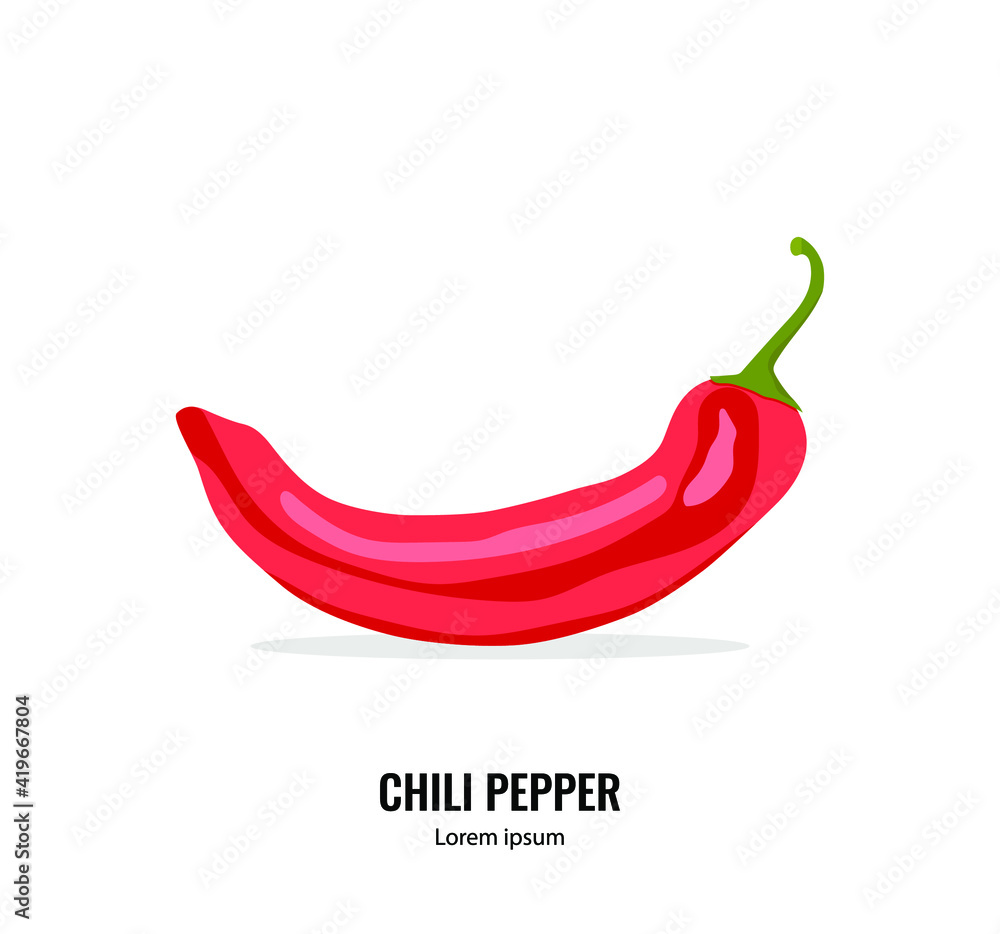 Chilli pepper prints, chili art, fresh hot pepper, vector illustration Chilli pepper prints, chili art, fresh hot pepper, vector illustration