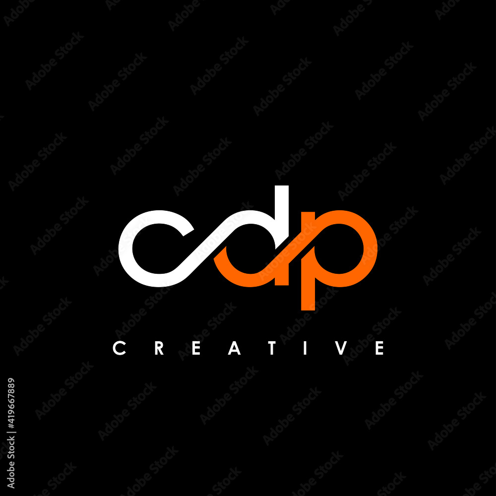 CDP Letter Initial Logo Design Template Vector Illustration vector de Stock  | Adobe Stock