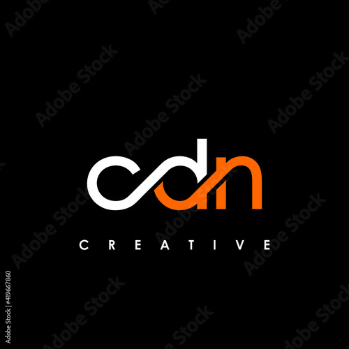 CDN Letter Initial Logo Design Template Vector Illustration