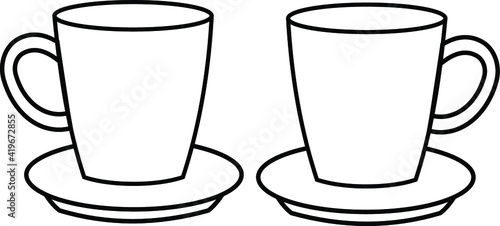 Wallpaper Mural Flat design latte art vector day of coffee Premium Vector Torontodigital.ca