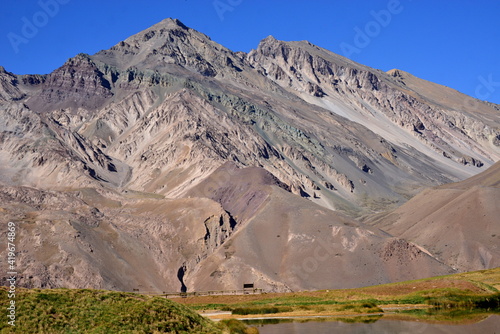 Aconcagua Provincial Park is located in the Mendoza Province in Argentina. The Andes mountain range draws all types of thrill seekers ranging in difficulty including hiking, climbing photo