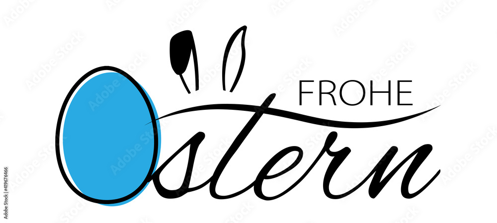 Obraz premium Frohe Ostern