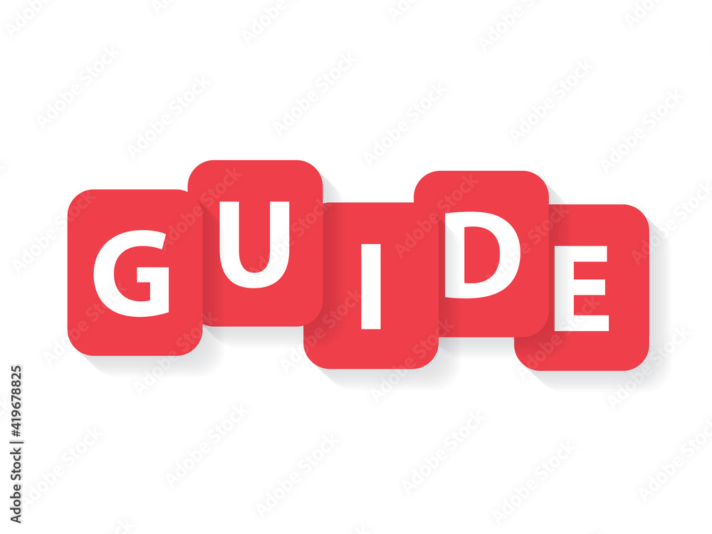 guide word concept - vector illustration guide word concept - vector illustration