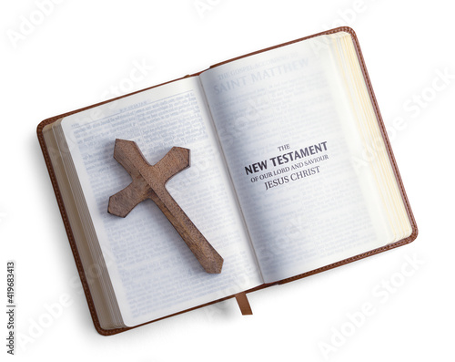 Schilderij op canvas New Testament with Cross