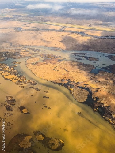 Aerial view of New Orleans, Louisiana Swamps photo