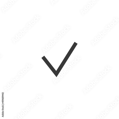 Tick icon. Done symbol modern, simple, vector, icon for website design, mobile app, ui. Vector Illustration