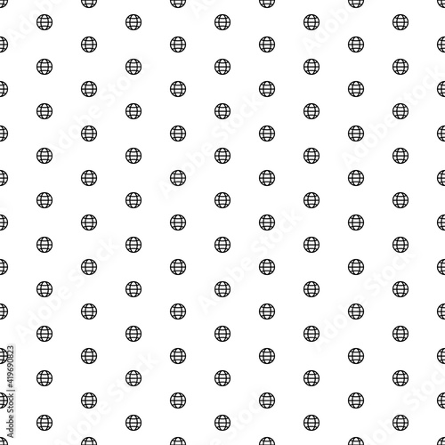 Square seamless background pattern from geometric shapes. The pattern is evenly filled with black web symbols. Vector illustration on white background
