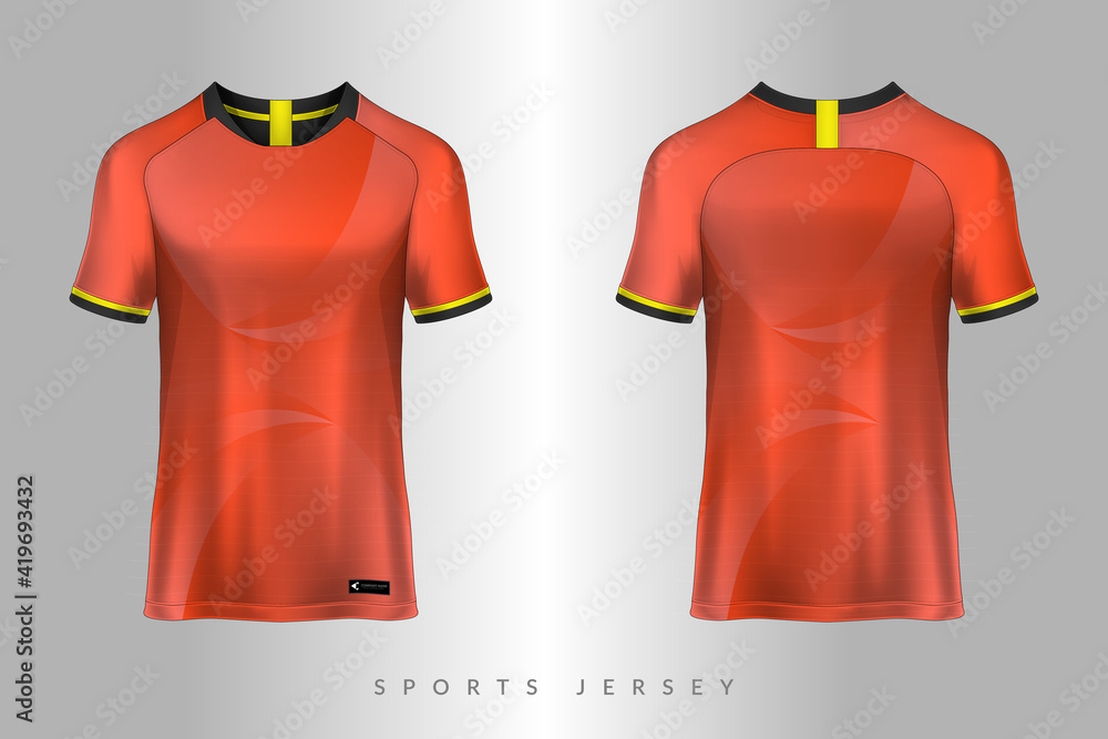 sports jersey and tshirt template, Graphic design for football or