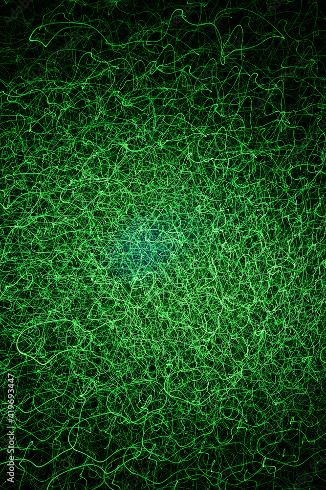 Abstract green digital background made with light brush. Abstract green digital background made with light brush.