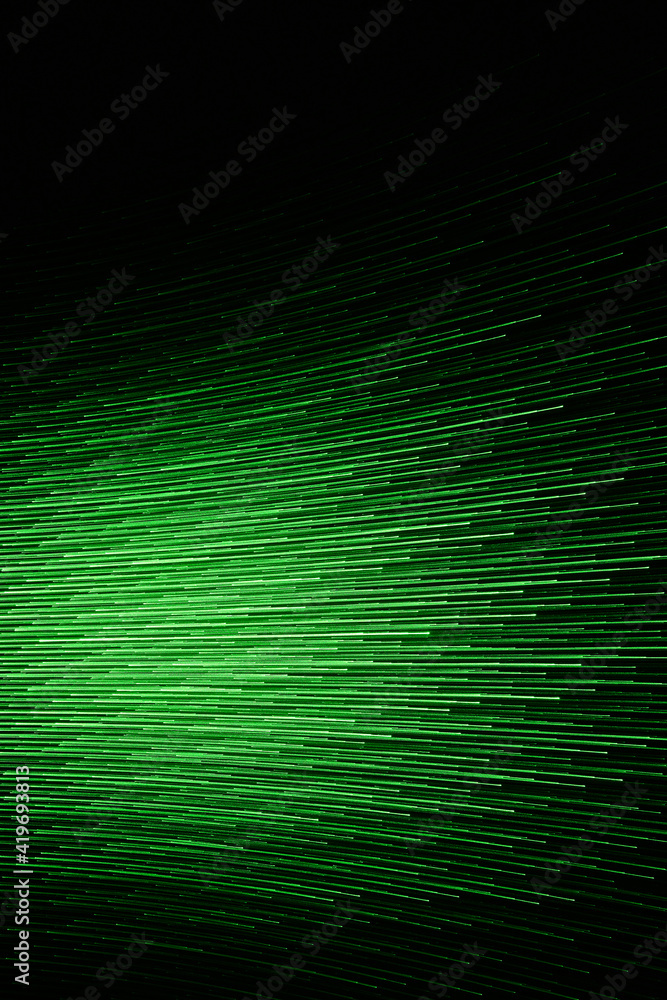 Abstract green digital background made with light brush.