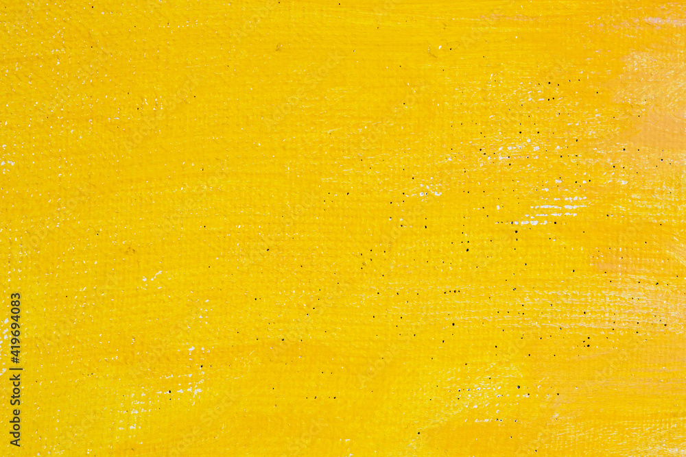 abstract colored creative background: stains of yellow paint-primer on rough linen canvas, temporary object, not an object of art. abstract colored creative background: stains of yellow paint-primer on rough linen canvas, temporary object, not an object of art.