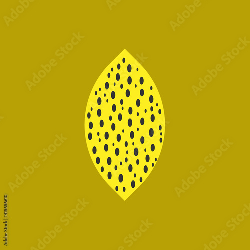 Lemon flat icon. Sour fruit symbol. Anti hypertensive drug sign Logo design element