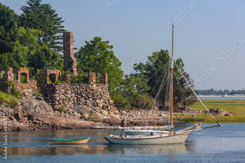 USA, Massachusetts, Cape Ann, Essex. Village of Conomo Point. photo