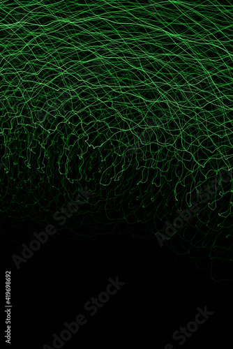 Fototapeta Naklejka Na Ścianę i Meble -  Abstract green digital background made with light brush.