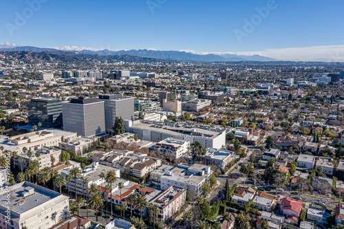 Aerial Views of Hollywood and Beverly Hills